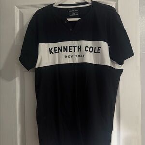 Kenneth Cole Black and White Short Sleeve Tee